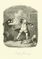 Ilustracja do Peregrine Pickle autorstwa Tobiasa Smolletta