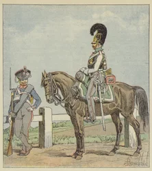 Pruska piechota liniowa (42. pułk) i pruski kirasjer (1806)
