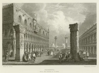 Piazzetta, z kościoła św Marka