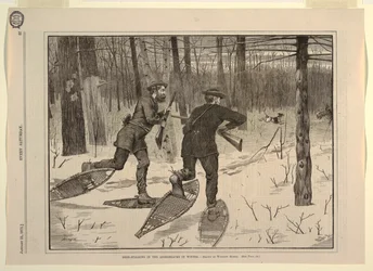 Polowanie na jelenie w Adirondacks zimą, z każdej soboty, 21 stycznia 1871, s. 57