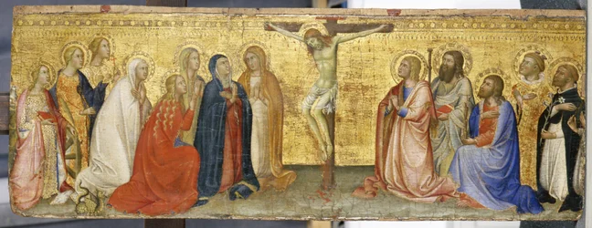 Chrystus na krzyżu z Marią Magdaleną i innymi świętymi, ok. 1360 (tempera na drewnie topoli)