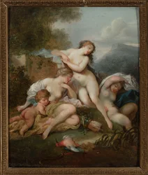 Polski:  Diana i nimfy (Kąpiel Diany) Diana and nymphs (Bath of Diana)