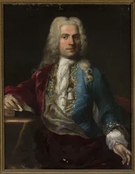 Portret mężczyzny w peruce z listem