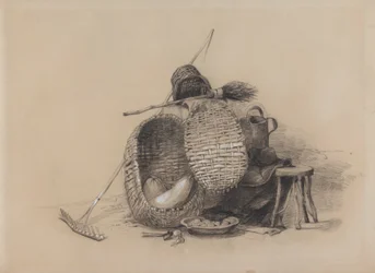 Martwa natura z grabiami