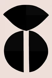 Geometryczne czarne kształty