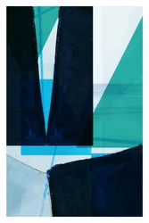Nowoczesne niebieskie figury geometryczne