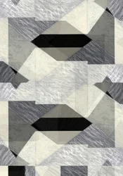 Monochromatyczna abstrakcja geometryczna