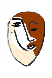 Portret z efektem spękanej powierzchni