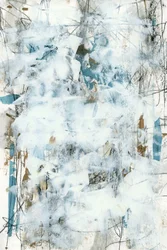 Teksturowany, biało-niebieski, abstrakcyjny