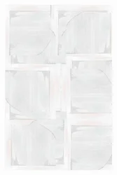 Biała abstrakcja geometryczna