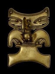 Wisiorek Szamana Przemienionego w Tukana, 500-1550 AD (złoto)