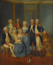 Portret rodziny wojskowej, ca. 1789-90.