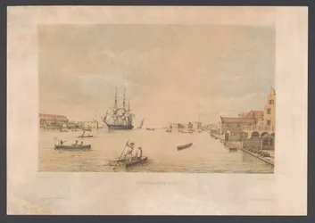 Willemstad Dochody portu Curaçao (tytuł na obiekcie) Indie Zachodnie (tytuł serii na obiekcie) Widoki z holenderskich Indii Zachodnich (tytuł serii)