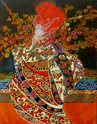 Magic Woman, 2015 (mieszane, akryl, tusz, olej)