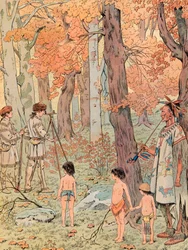 Jacques Marie Gaston Onfroy de Breville dit JOB (1858-1931) – W wieku szesnastu lat George Washington został geodetą i mapował ziemie na zachód od gór Blue Ridge, kolekcja prywatna