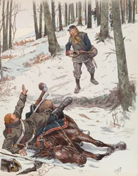 Jacques Marie Gaston Onfroy de Bréville, zwany JOB (1858-1931) - Moblot (żołnierz Mobilnej Gwardii Narodowej podczas wojny 1870 roku), kolekcja prywatna