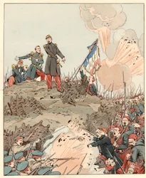 Oblężenie Sewastopola podczas wojny krymskiej: generał Patrice de Mac-Mahon (Mac Mahon) (1808-1893) odpowiedział generałowi Adolphe