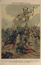 WW1: Zdobycie flagi (ilustracja)